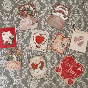 9 Vintage Valentine cards